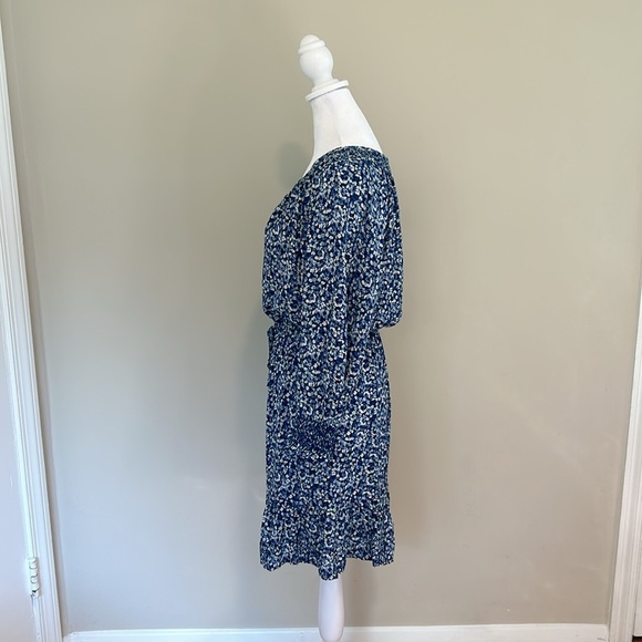 Rails Eliza Mini Dress Blue Floral Chrysanthemum Button New Size Small - Picture 6 of 11